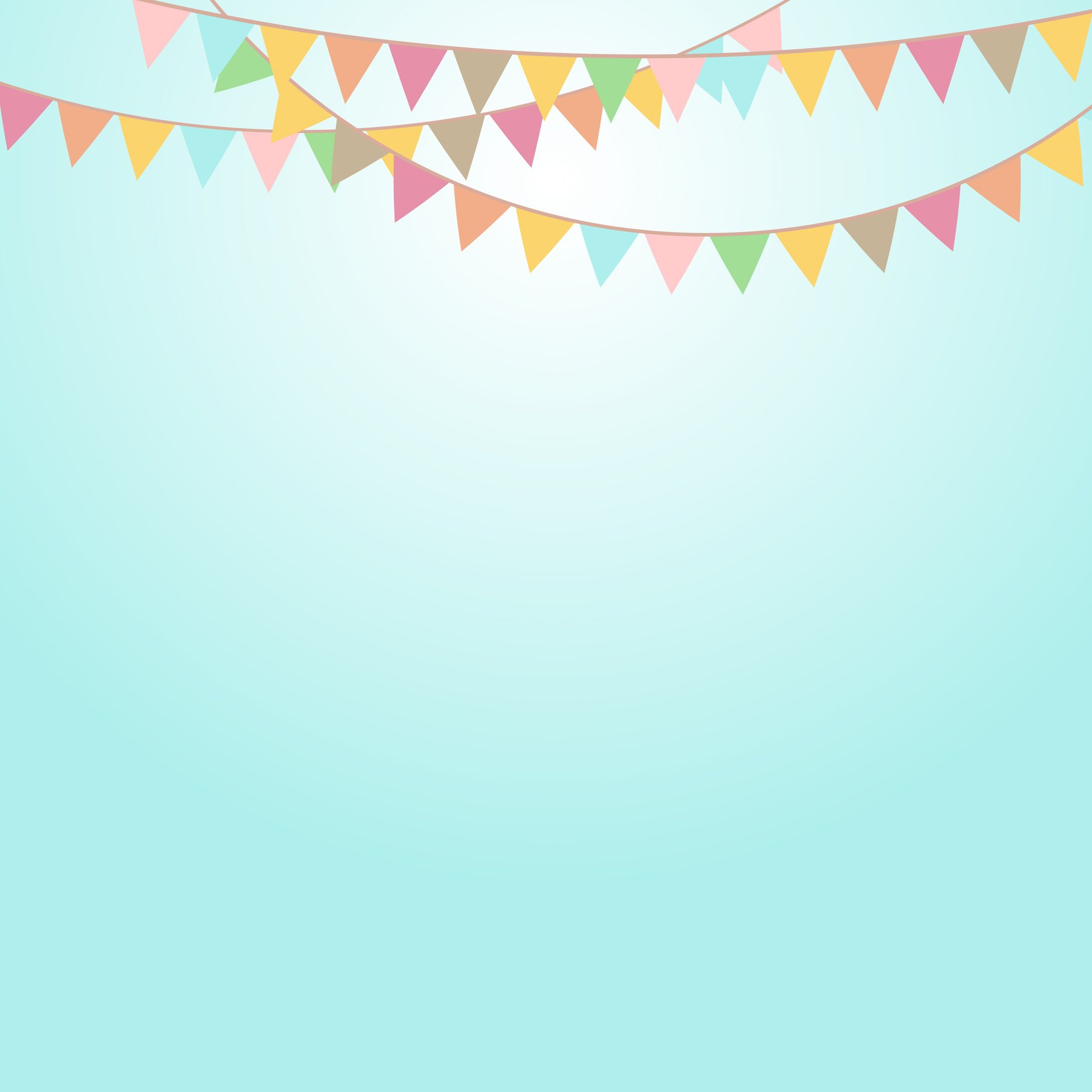 Party Background with Colorful Flags. Celebration Event, Birthda